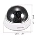 uxcell Fake Security Camera Dummy Dome CCTV with Blinking Red LED Warning Alert Light for Home Outdoor Indoor White