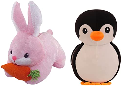 Babique Richy Toys Plush Cute Rabbit Soft Toys (Pink, 26 Cm) Penguin Stuffed Soft Toy Plush For Rs. 348 @ 75 %