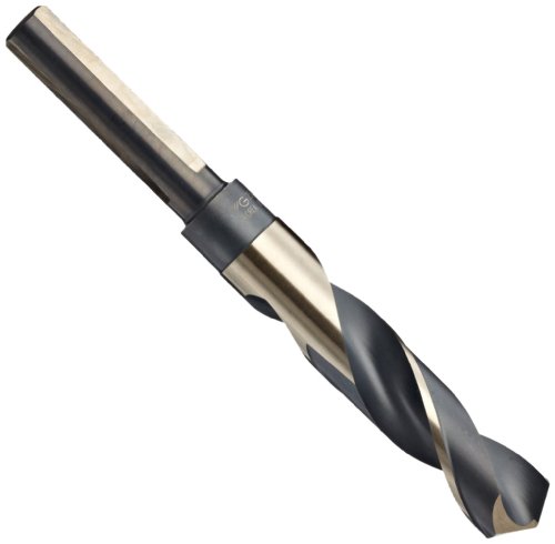 YG-1 D1191 High Speed Steel Split Point 3 Flat Black/Gold Silver/Deming Drill Bit, 118 Degree, 47/64