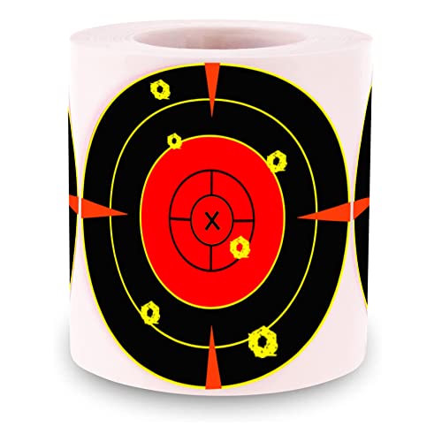 Shooting Splatter Target Stickers 4 Inch Reactive Paper Target Stickers Splatter Targets For Archery Hunting Shooting Practice Training 250Pcs #TOP8