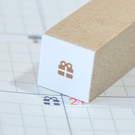 Amazon プレゼントボックス 3mm アイコンシリーズ スタンプ 文房具 オフィス用品