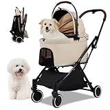 【重力ワンタッチ折畳】Totoro ball ペットカート 犬 バギー 4輪 犬用かーと 小型犬 中型犬 多頭 ペットキャリーカート コット付きまま折りたたみ/取り外し可能 ワンタッチ折り畳み 自立式 安定性 分離型 コンパクト 広い空間 軽量 通気窓 後輪ブレーキ付 飛び出し防止 三つ通気窓 組み立て簡単 耐荷重20KG 外出便利 収納 酷暑対策 PC-201-1