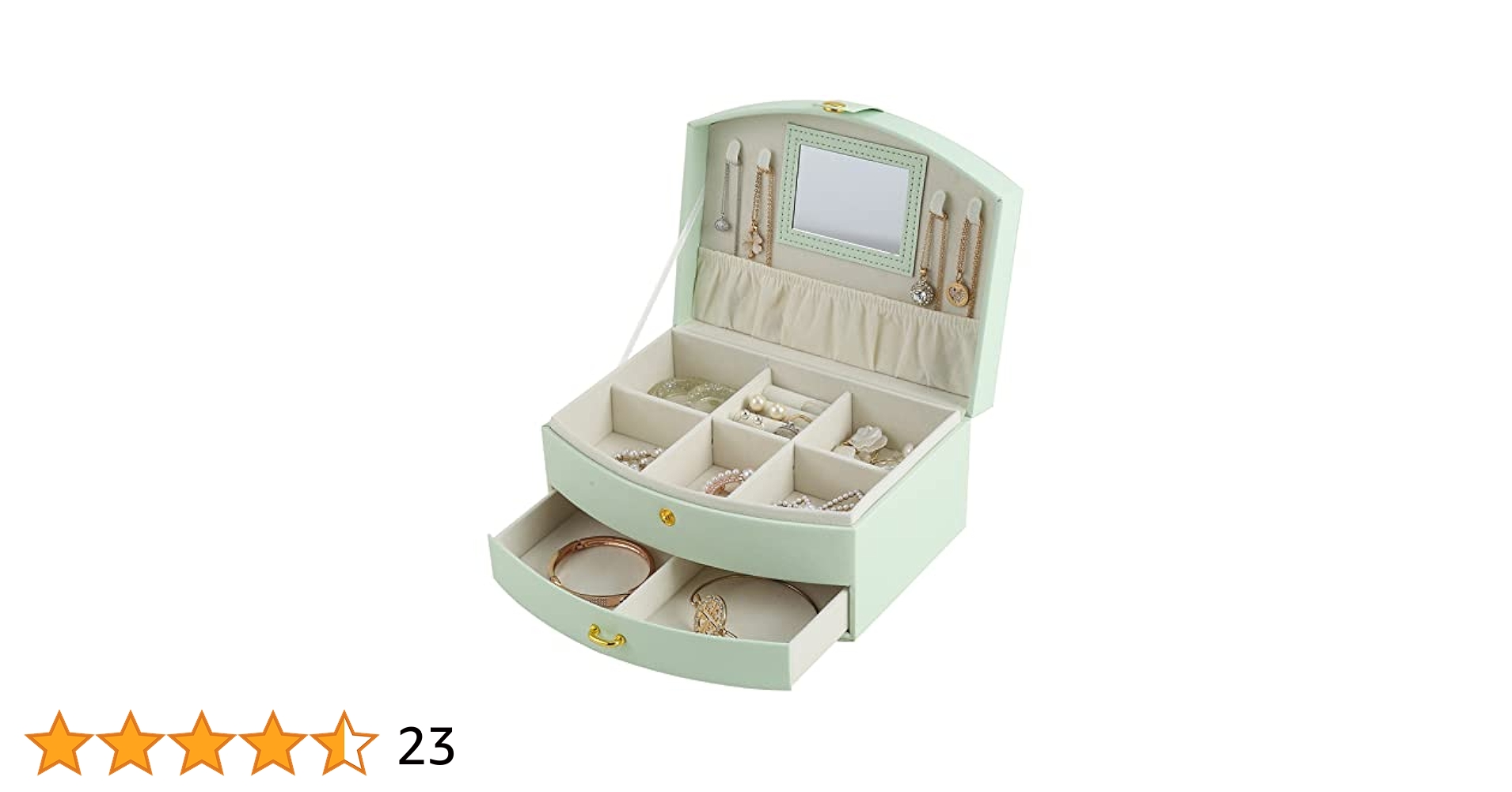 専用 natural♡アクセサリー収納 ＊ jewelry carry box Umbra ジュエリーボックス おしゃれ 木製 2段 ジュエリー収納