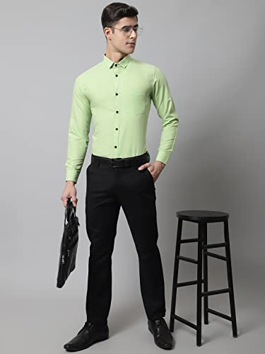 Image of Majestic Man Slim Fit Solid Cotton Blend Formal Shirt for Men