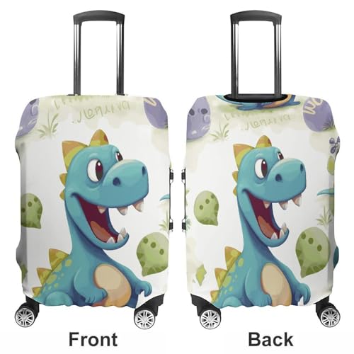 Cute Dinosaur Printed Luggage Cover Protector, Fits 18-32 Inch Luggage3
