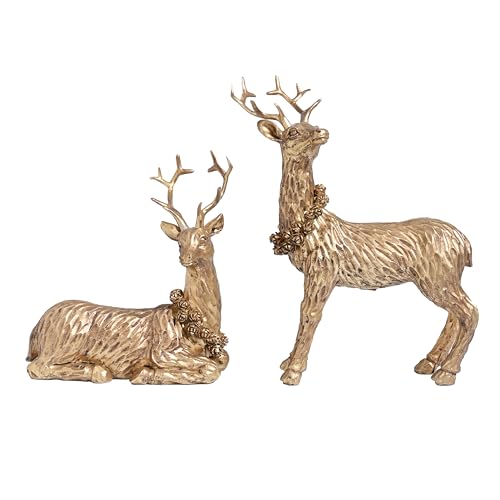 Aomoonoa Gold Reindeer Christmas Decoration thumb #6