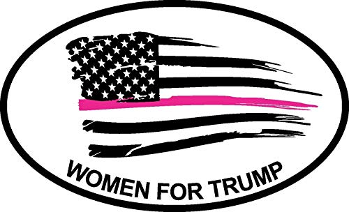 HZ Graphics Trump 2020 Support Flag Sticker Women for Trump MAGA Decal Window Bumper 5