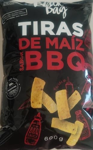 Black Bag Tiras De Maiz Sabor BBQ 600g