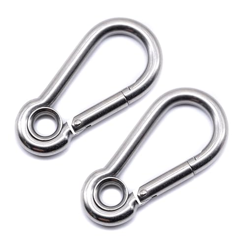 Mousquetons avec œillet en acier inoxydable 316 A4 pour fixation marine et levage