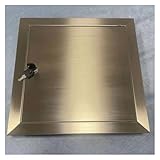 Basketballpfostenpolster Revisionsklappe Aus Blech Mit Schlüssel, Anpassbar Edelstahl Inspektionsöffnungsabdeckung, Wasserdicht, Für Verdeckte Rohre/Elektroleitungen(WxH 15X24in (38x60cm))