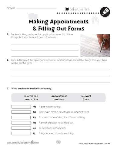 Daily Social & Workplace Skills Gr. 6-12 - Classroom Complete Press (Life Skills Series) - Image 3