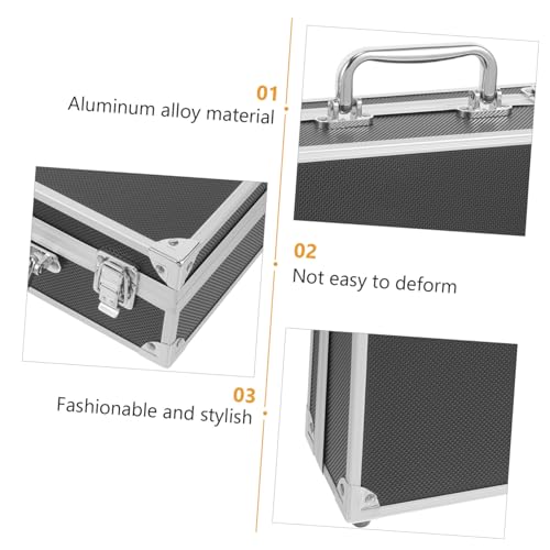 Electrician Tool Bag Aluminum Case Men Hard Briefcase Case Sponge Lining Tool Boxes4
