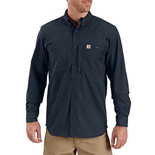 Chemise de travail Carhartt haut de gamme en toile robuste manches longues homme
