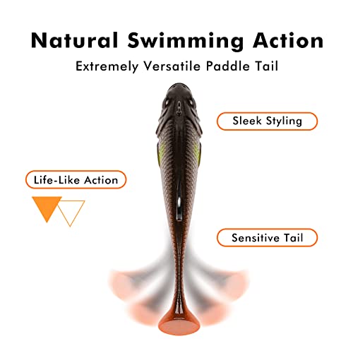 image for TRUSCEND Pre-Rigged Fishing Jigs, Super Durable Bass Fishing Lures, We