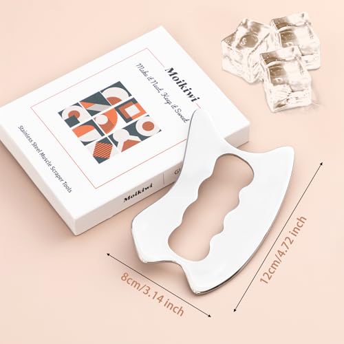 Moikiwi GS002 Gua Sha Tool, Stainless Steel Muscle Massage Tool thumb #1
