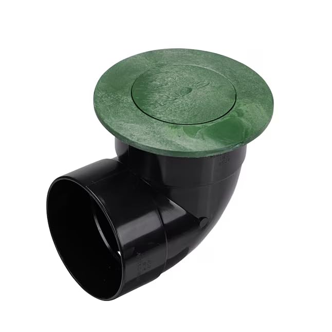 Rocky Mountain Goods Pop Up Drainage Emitter with Elbow Drain Pipe - 4” Drain Pipe Elbow - Efficient Water Discharge - Pop Ups with Water Flow - Flush