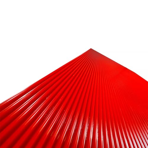 Image of Heavy Duty Angled Mud Flaps 24 inch x 30 inch Compatible with Semi Truck Trailer with Fun Truck Pattern Red, 2 Pack