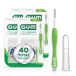 GUM Proxabrush Go-Betweens - Tight, Interdental Brushes for Tight Teeth, Dental Picks for Plaque Removal, Safe for Braces & Dental Devices, 10ct (4Pk)