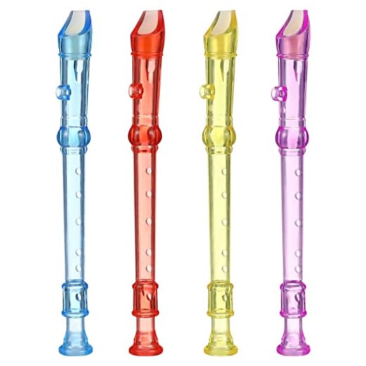 Toyvian Plastic Soprano Recorders, 12Pcs 6-Hole Musical Flutes
