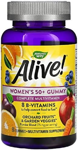 Natures Way Alive Womens 50+ Gummy Vitamins 60 Gummies (2 Pack)