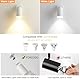 FORCOSO Wandleuchte Innen 2er Deckenstrahler Schwenkbar 350°, GU10 Strahler Wandlampe Deckenlampe Weiß Spotlight 1 Flammig, Blendfrei Deckenspots Wandstrahler für Wohnzimmer Schlafzimmer Küche