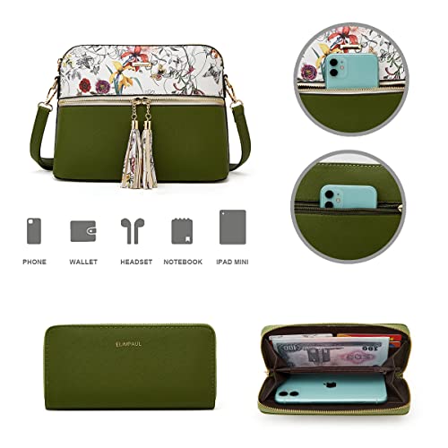 Image of Women Fashion Handbags Wallet Tote Bag Shoulder Bag Top Handle Satchel Purse Set 4pcs