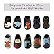 Krabbelschuhe Baby Lauflernschuhe lederpatschen für Jungen Mädchen, Draußen Weicher Rutschfeste Lederschuhe Kleinkind 6-12 Monate
