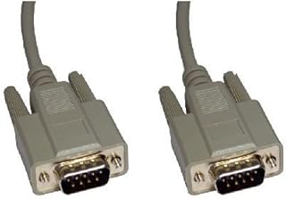 rhinocables Serial 9 Pin Male to Male Cable DB9 to DB9 RS-232 Computer Monitor Straight Lead (2m)