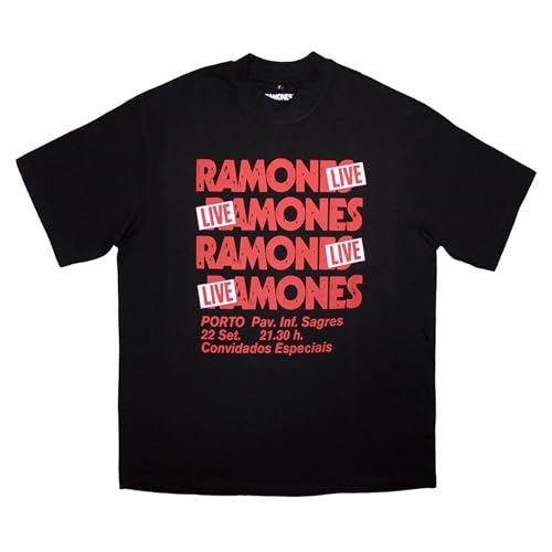 Ramones Live in Concert Limited Edition 999 Only Oversized Boxy T Shirt Size M