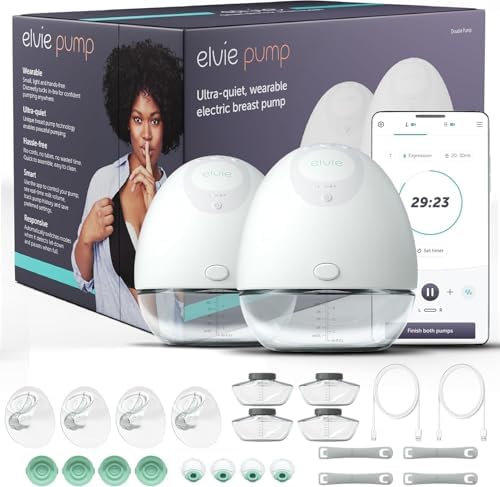 Elvie - Double, Wearable Breast Pump w/App - The Smallest & Quiet...