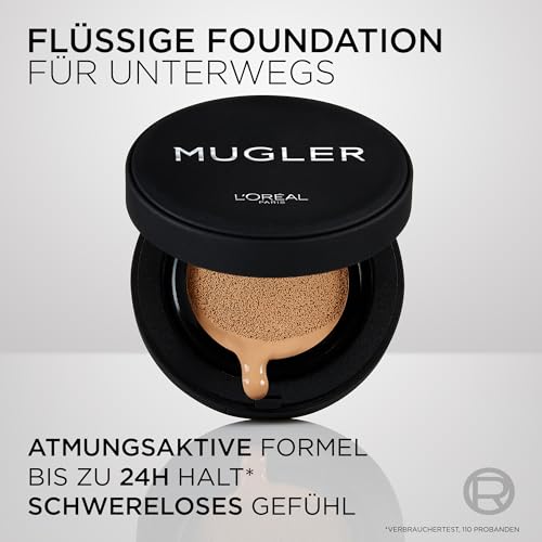 L'Oréal Paris x Mugler Limited Edition Cushion Foundation Illusion, Atmungsaktive Formel, langanhaltende & schwerelose Foundation… – Ansicht 5