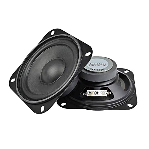 CYPHE Subwoofer Audio Portable 2PCS 4inch 2Onch 2OHM 10W DIY Système de Son de Théâtre à Domicile for Haut-Parleur de Haut-Parleur Bluetooth Enceinte bibliothèque