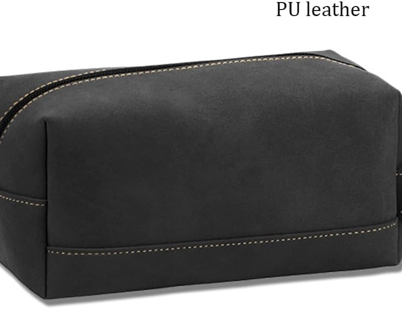 PU Leather Retro Travel Organization Hand held Small Square Bag Makeup Toiletries Storage Bags image 5