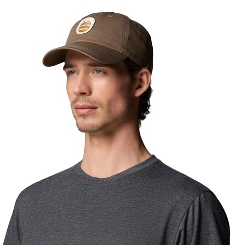 Image of Columbia Unisex Provisions Ball Cap, Lemon Wash /Mountain Landscape