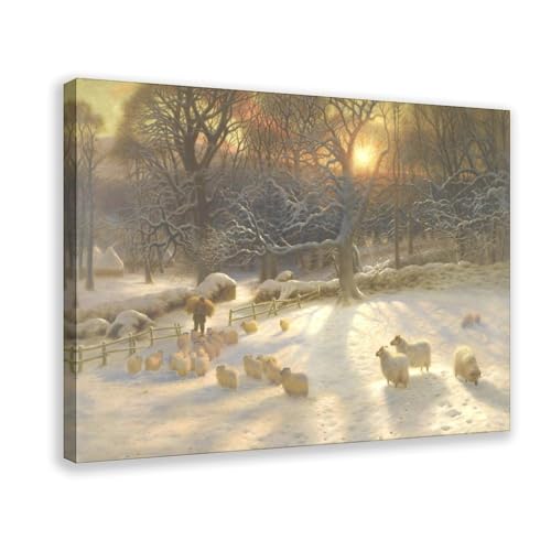 Toile decoration murale haut de gamme Joseph Farquharson avec cadre