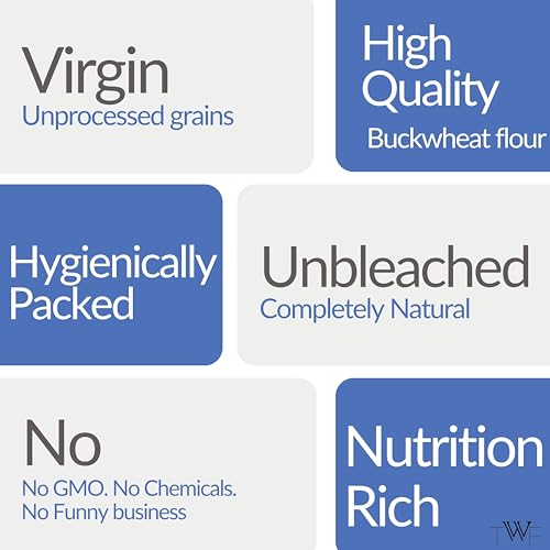 Image of TWF Buckwheat Flour 1Kg | Kuttu Giri ka Atta from Hulled Buckwheat Millet | Stone Ground & Gluten-Free | Ideal for Fasting (Upwaas), Baking & Weight Management | Fresh & Natural | Fasting Flour