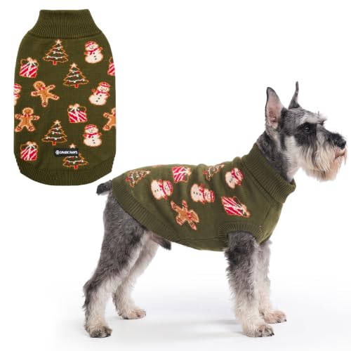 Image of Spark Paws Christmas Knit Dog Sweater - Winter Dog Clothes, Small Medium Large