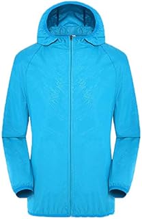 MODSGUE Outdoor Jacket Men's Lightweight Windbreaker Jackets Travel Airy Outdoor Jacket Windproof Raincoat for Cyclists, Camping, Outdoor Trekking, Hiking Streetwear Coat Rain Trousers