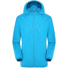 WWricotta Men's Women Casual Jackets Windproof Ultra-Light Rainproof Windbreaker Top Mens Tan Coat