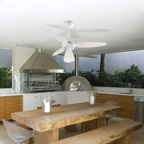 Ventilador de Teto Ventisol Wind Light com Controle Remoto 3 Pás Luminária Branco - 127V