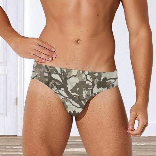Camouflage Hunting Tree Men's Swim Brief Sexy Bikini Swimwear Swimsuit Trunks Bathing Suits4