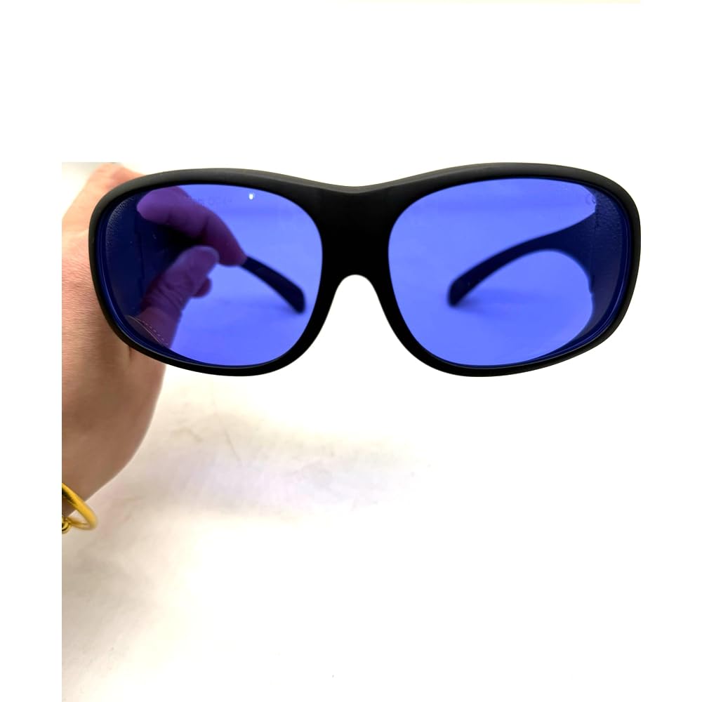 OD4+ żółte światło laserowe ochronne Googles 585nm-595nm laserowe okulary ochronne