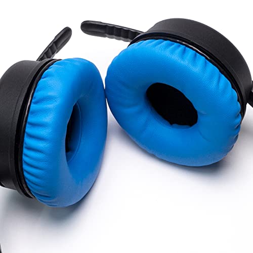 Image of Rainbow Color Ear Pads Headband Cushion Kits Compatible with Sennheiser HD25 HD250BT HD25-ll HD25S Il HMD25 Headphone Foam Covers (Blue Sets)