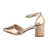 riemchenpumps tamaris  Ital Design Damenschuhe Pumps Schnür- & Riemchenpumps, Y221-, Kunstleder, Gold, Gr. 40