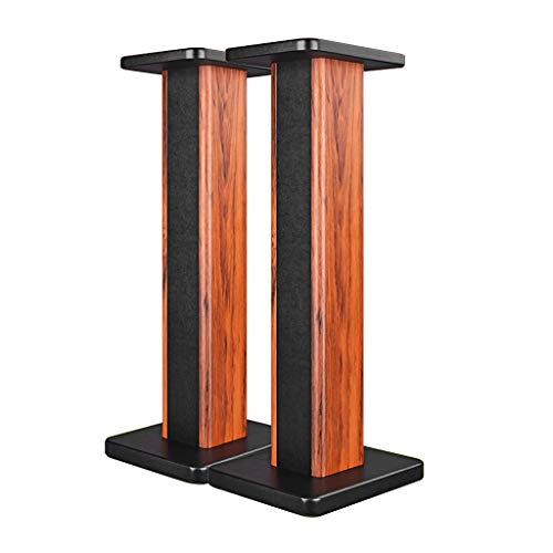 Speaker Stand diffusori Surround Legno del Basamento del Pavimento Living Room Monitor Stands Supporto del Monitor in Studio (Color : Brown-B, Size : Height 60cm)