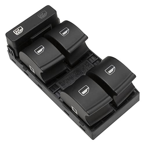 ZEALfix Interrupteur commande leve vitre, bouton électrique pour fenêtre 8E0959851 8E0959851B For A4 B6 B7 Seat Exeo Cover