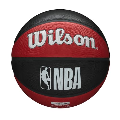 Wilson Basketball NBA Team Tribute, Houston Rockets, Outdoor, Gummi, Größe: 7 – Ansicht 2