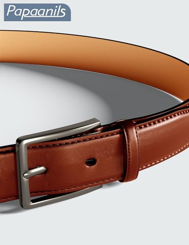 Image of Mens Dress Belt,Mens Leather Belts for Jeans, Belt 1.38 inch Width
