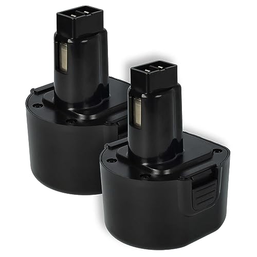 2x batteria compatibile con Dewalt DC750KA DC855KA DW050 DW050K DW902 DW926 DW926K DW926K-2 attrezzo da lavoro 1500 mAh NiMH 9.6 V