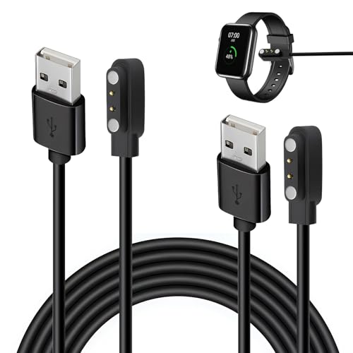 2 Pièces Chargeur Montre Connectée Câble USB Magnétique 2 Broches...